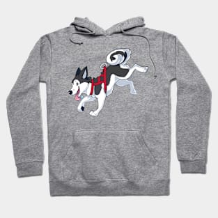 Grey Husky Running Hoodie